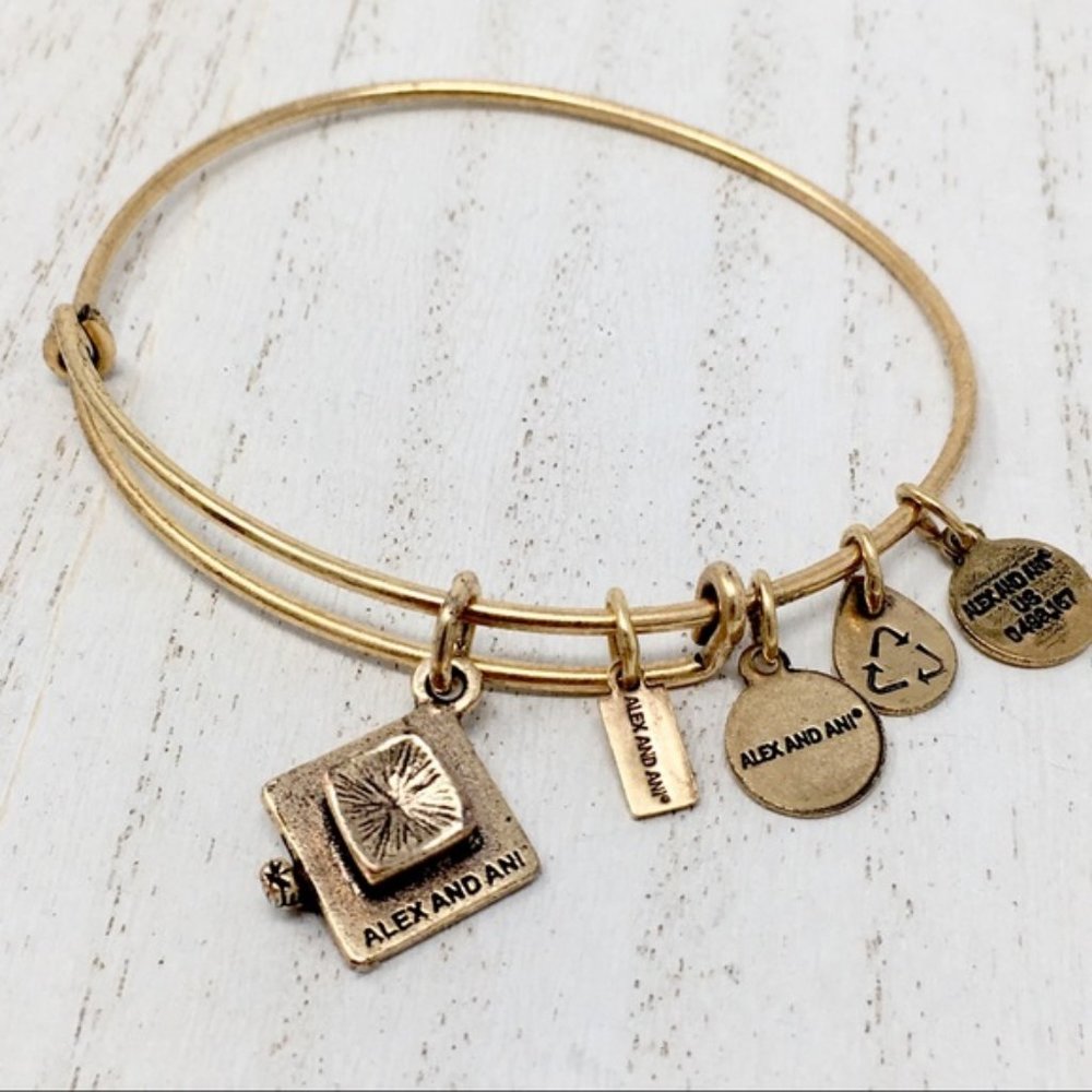 ALEX & ANI 2018 Graduation Cap Charm Bangle - Picture 4 of 6